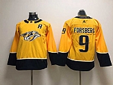 Youth Nashville Predators #9 Filip Forsberg Yellow Adidas Stitched NHL Jersey,baseball caps,new era cap wholesale,wholesale hats